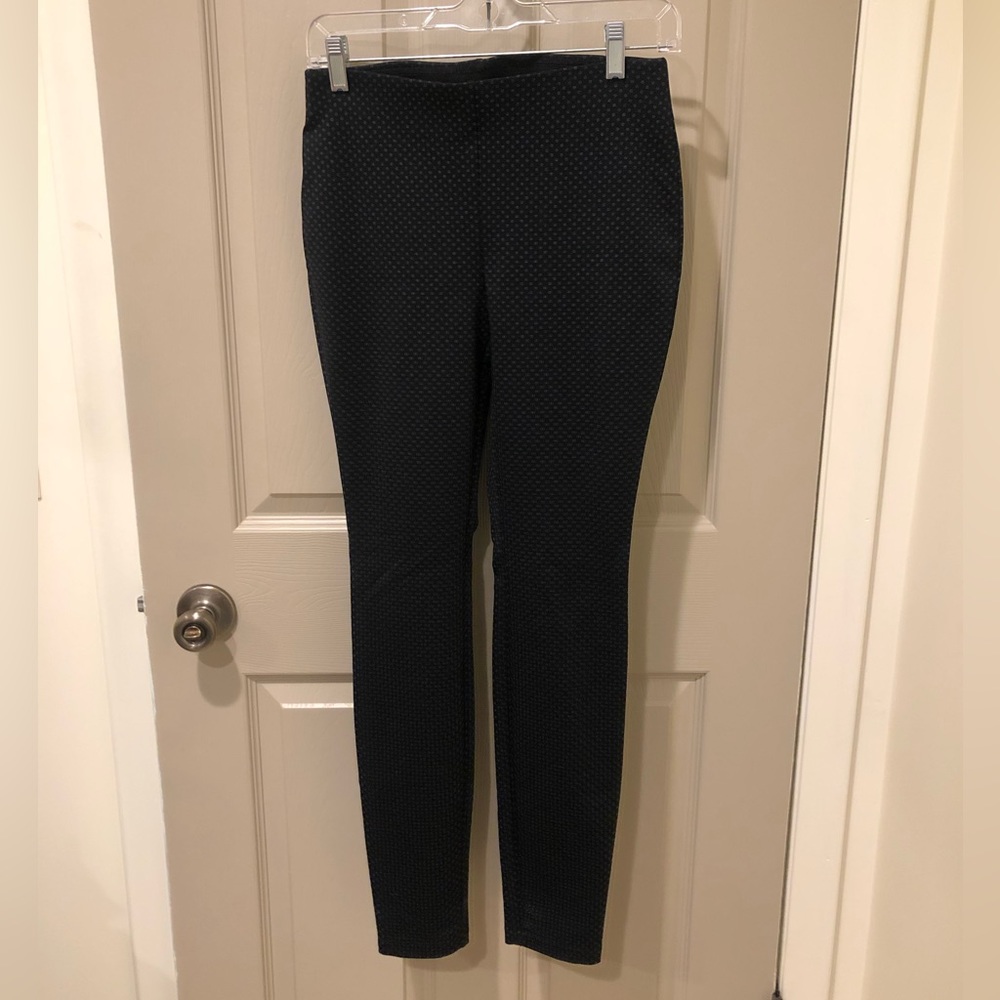 WHBM- Black polka dot dress leggings with elastic waistband
